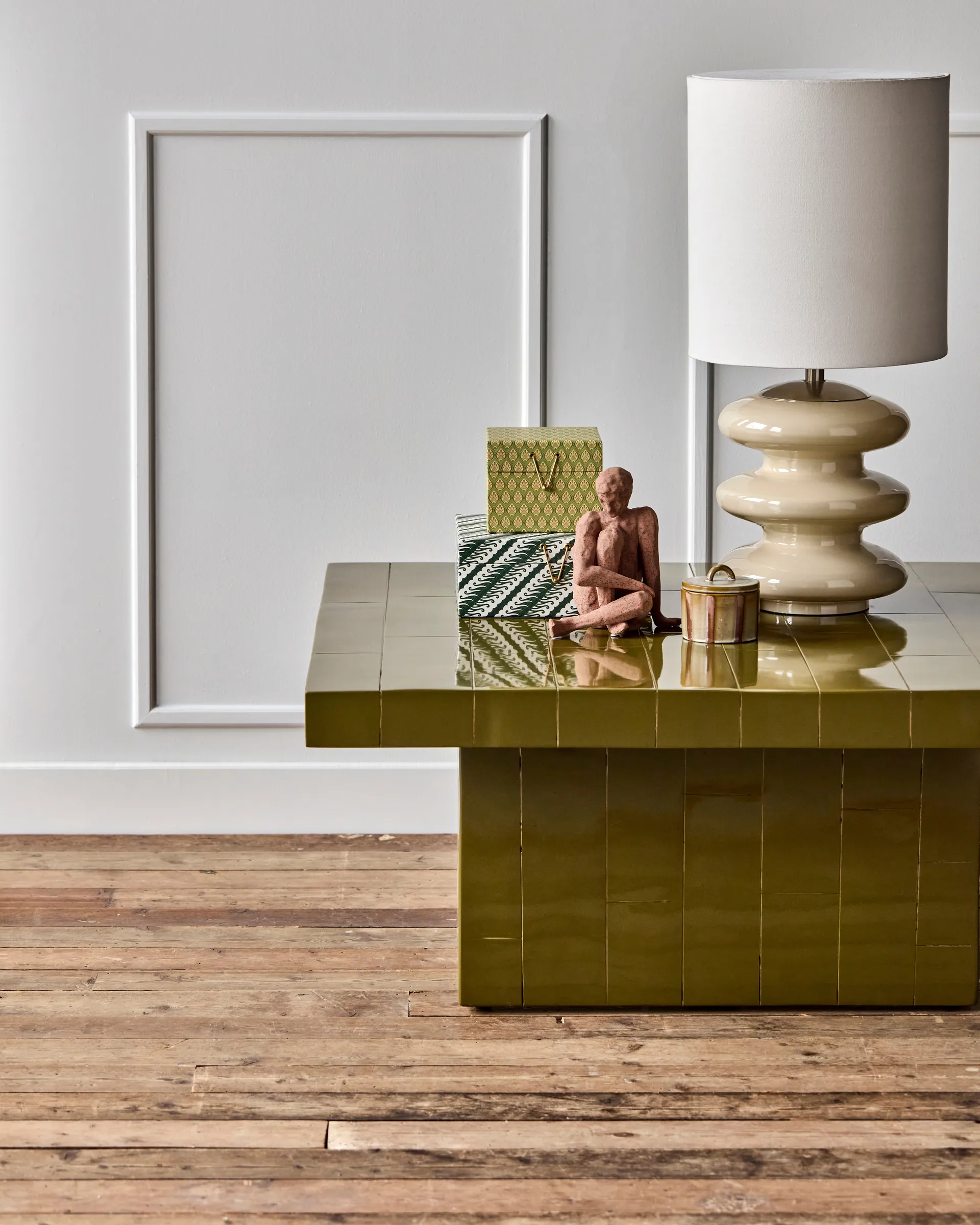 Brick sofabord 100x100x44 cm, Grøn House Doctor