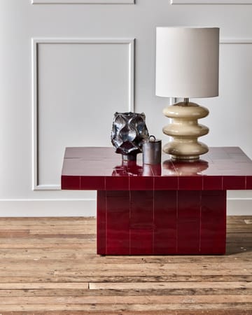 Brick sofabord 100x100x44 cm - Rød - House Doctor