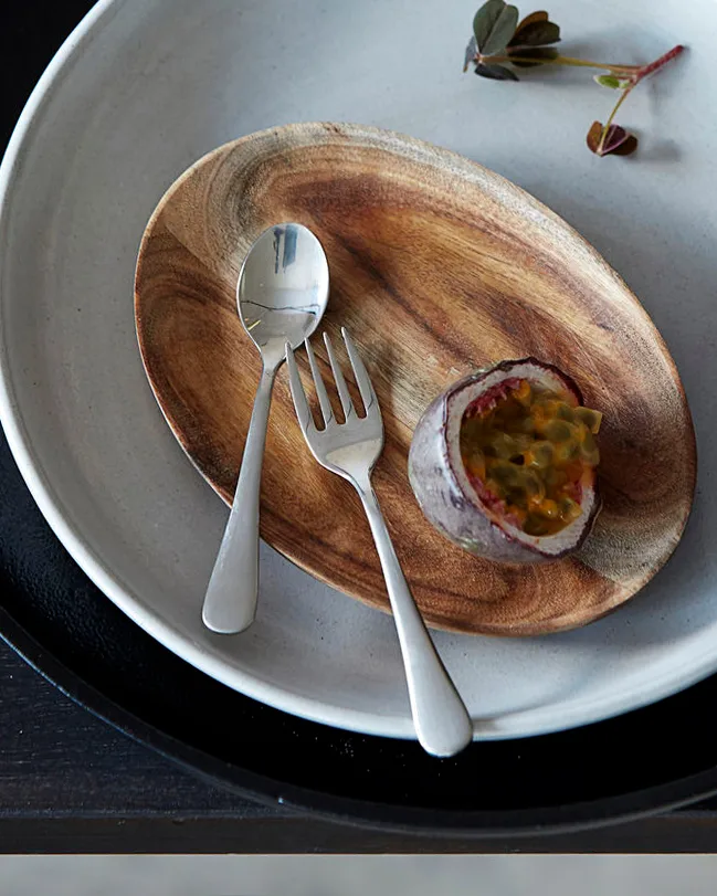 Brush dessertgaffel 4-pak, Sølv finish House Doctor