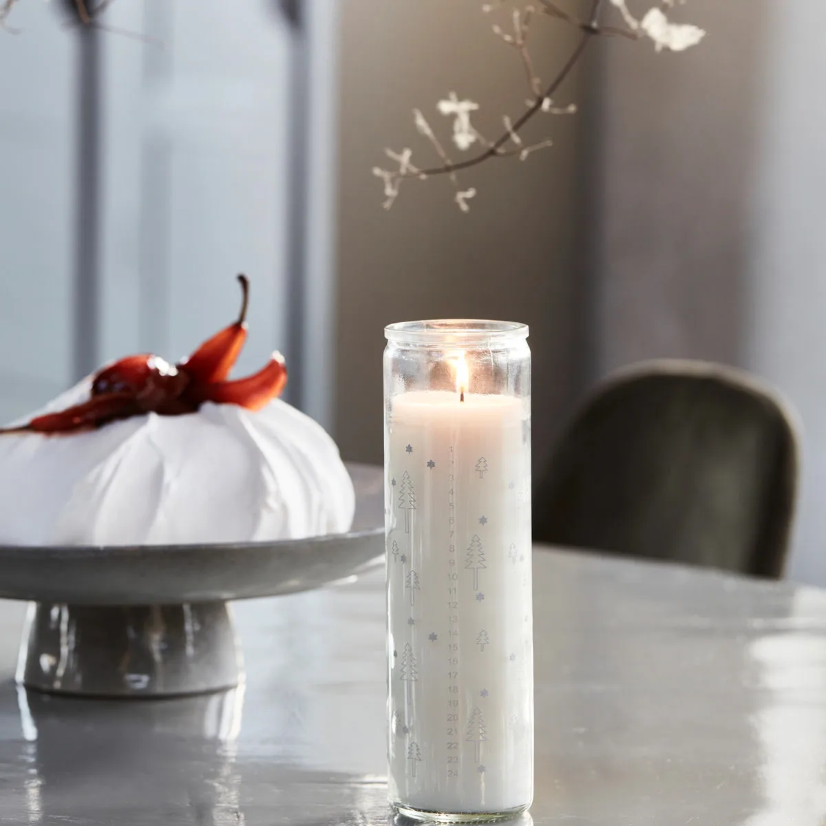 Calendar lys i glas, Sølv House Doctor