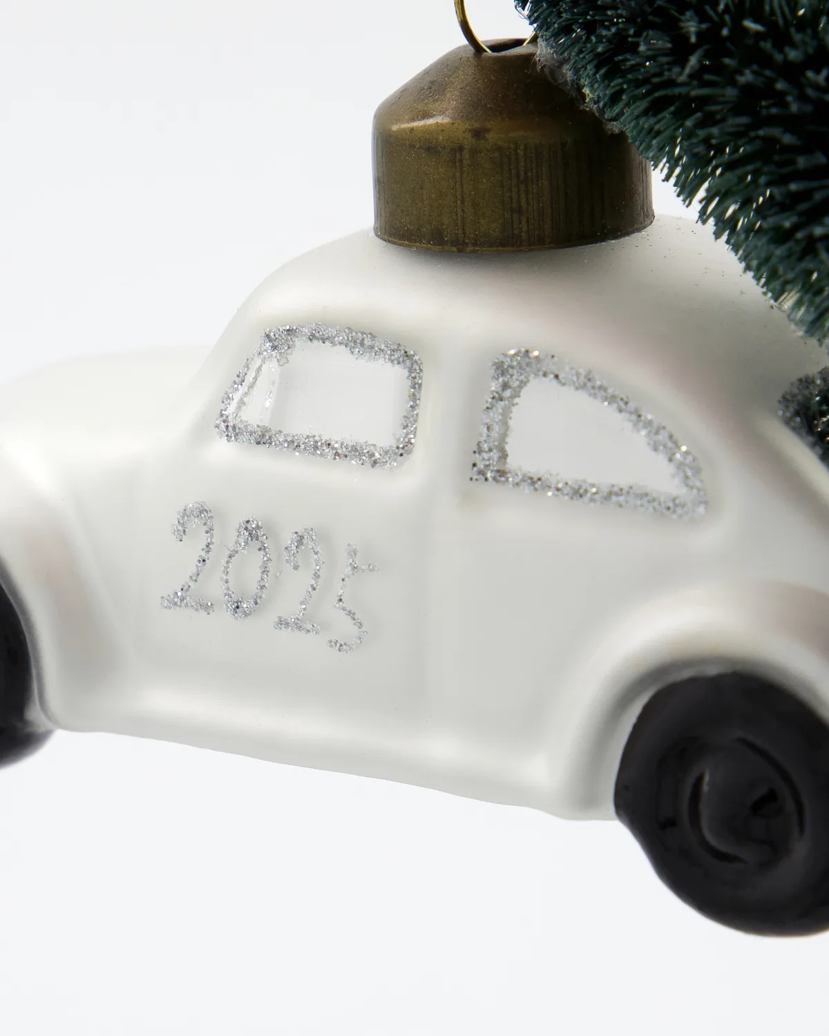 Car juletræspynt, Hvid-sølv House Doctor