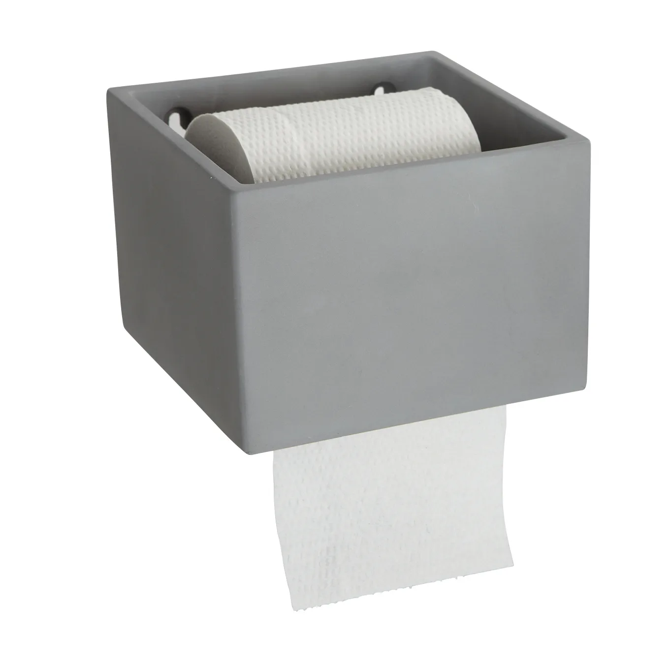 Cement toiletrulleholder, beton House Doctor