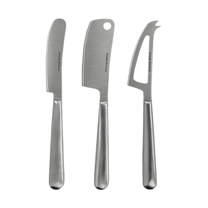 Cheese osteknive 3 dele - Sølv - House Doctor