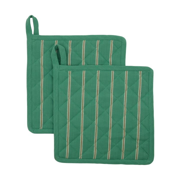 Chef grydelap 22x22 cm 2-pak - Grøn - House Doctor
