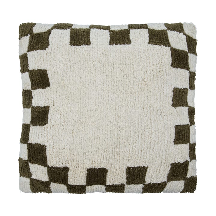 Chess pudebetræk - Grøn-off-White, 50x50 cm - House Doctor