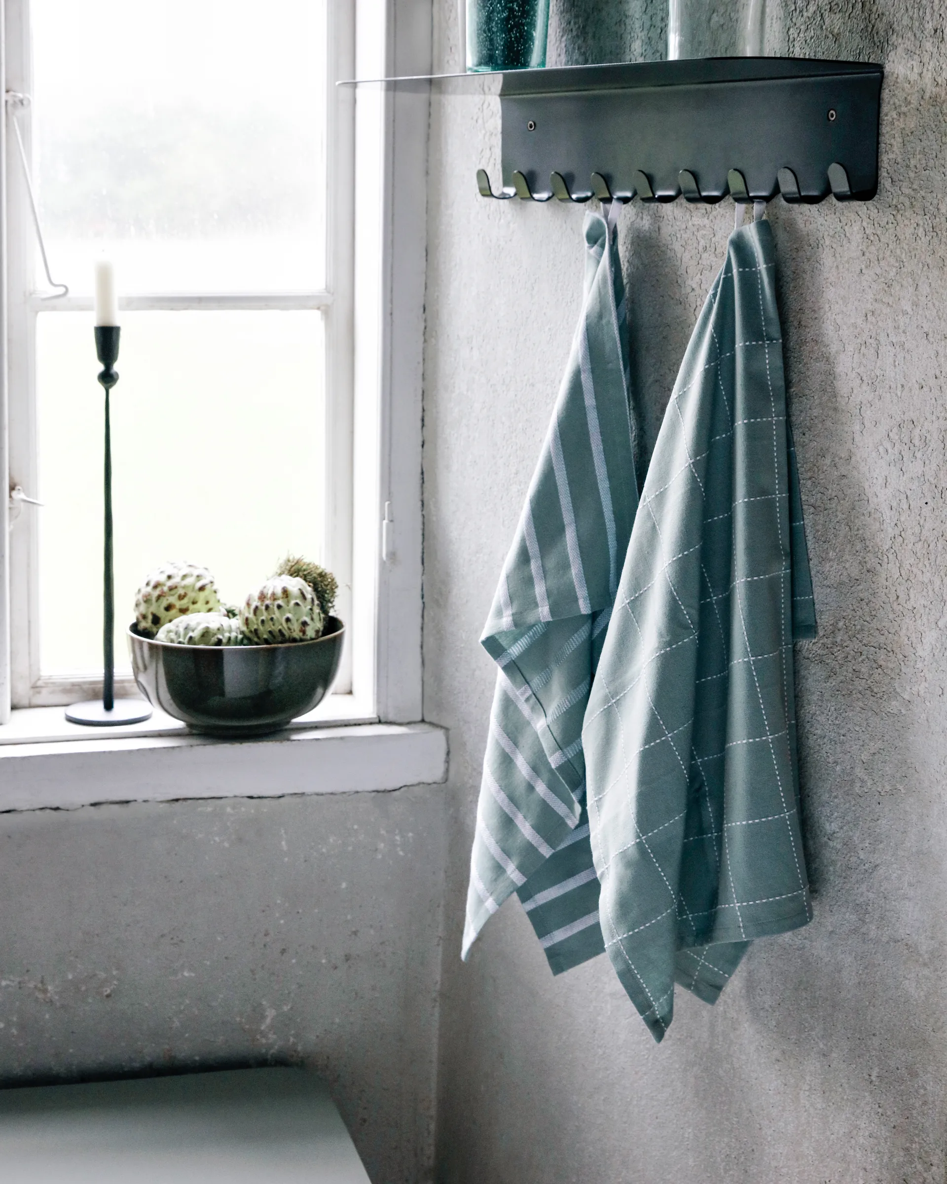 Clean viskestykke 2-pak, Lyseblå House Doctor