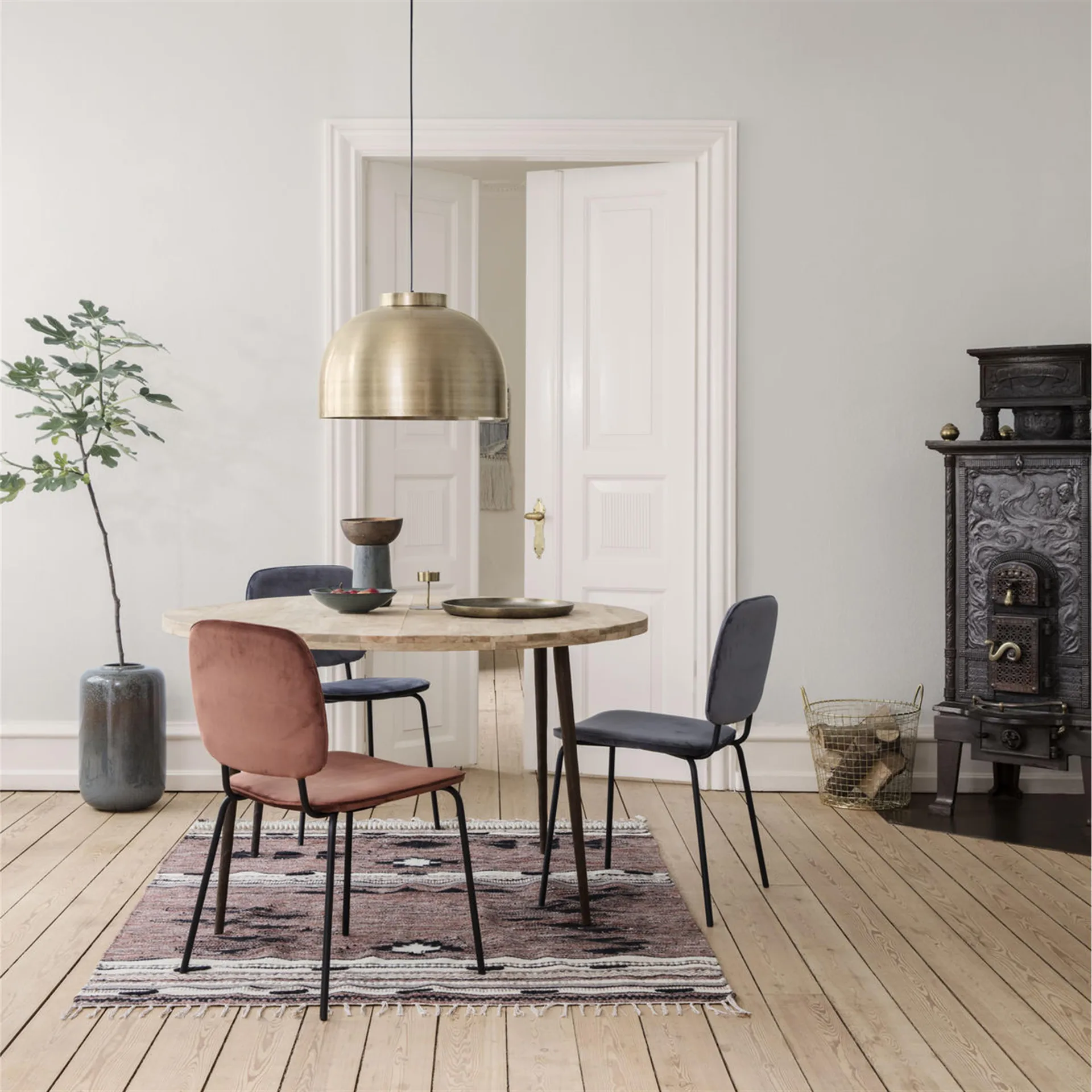 Comma stol pakke med to styk grå House Doctor