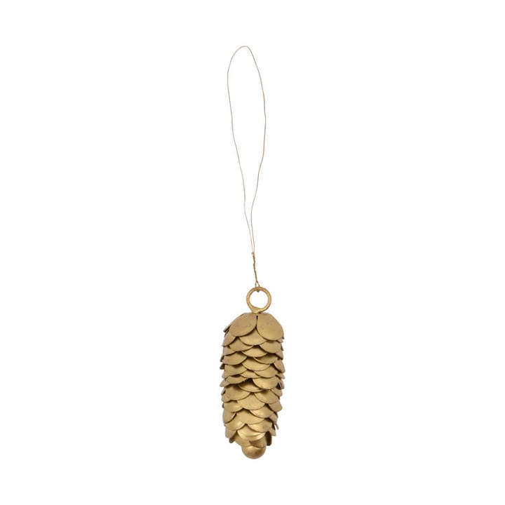 Cone juletræsophæng 6,5 cm 2 dele, Guld House Doctor