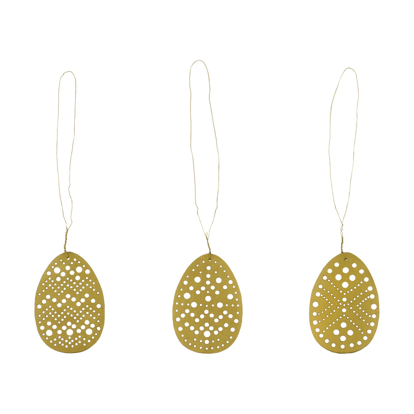 Cut påskehæng 3 dele, Antik messing House Doctor