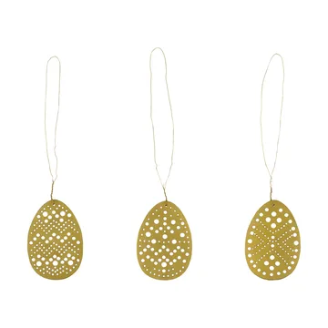 Cut påskehæng 3 dele - Antik messing - House Doctor