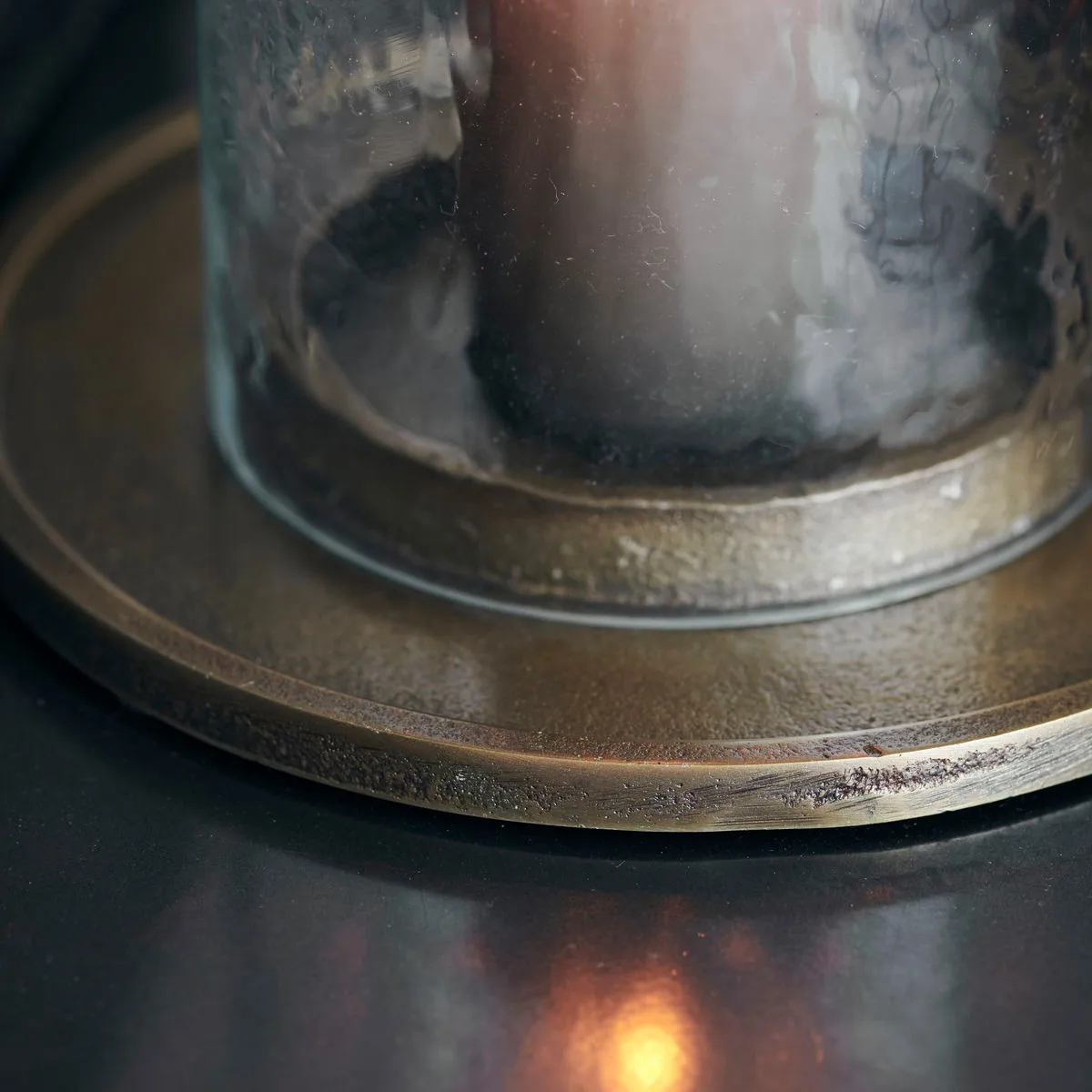 Cylo lysestage 15,5 cm, Antik messing House Doctor