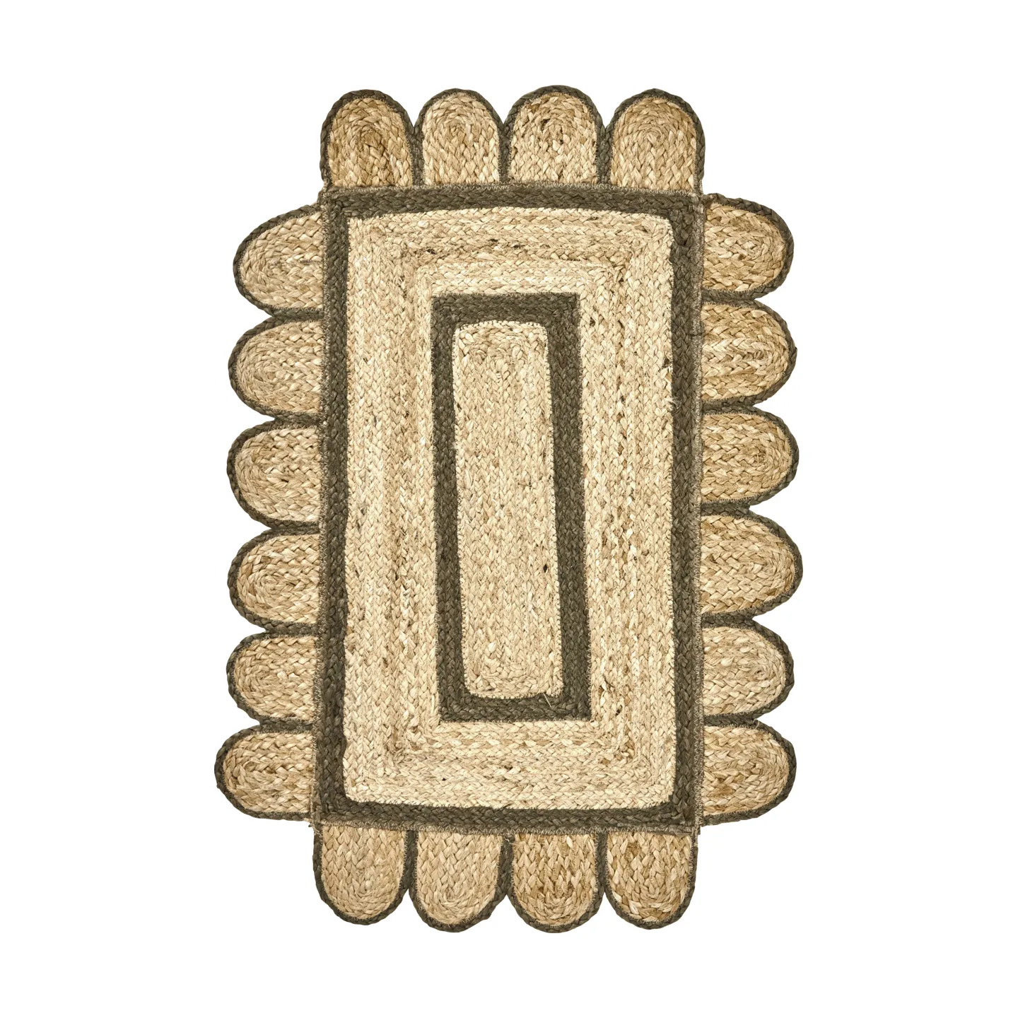 Denta dørmåtte, Grøn-natur, 60x90 cm House Doctor