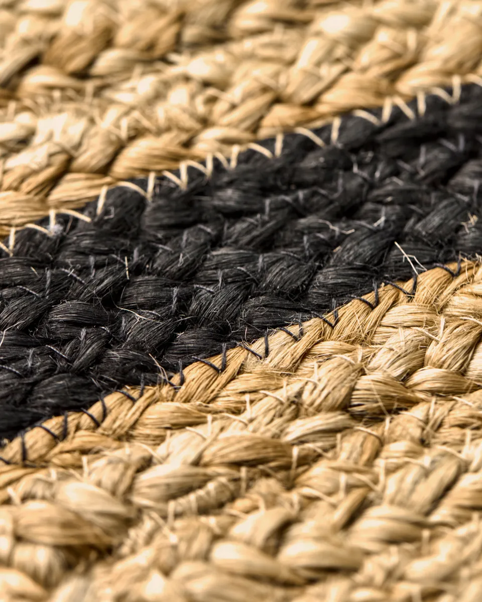 Denta dørmåtte, Sort-natur, 60x90 cm House Doctor