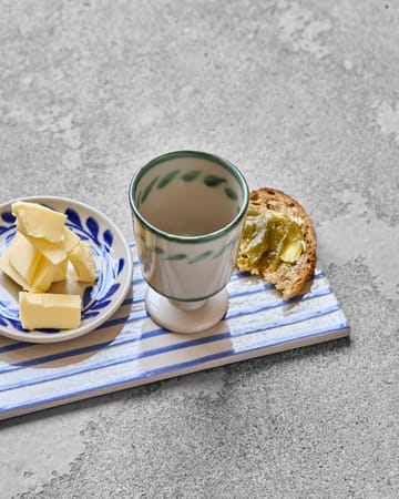 Diva krus på fod 25 cl 2 pak - Off white-Grøn - House Doctor