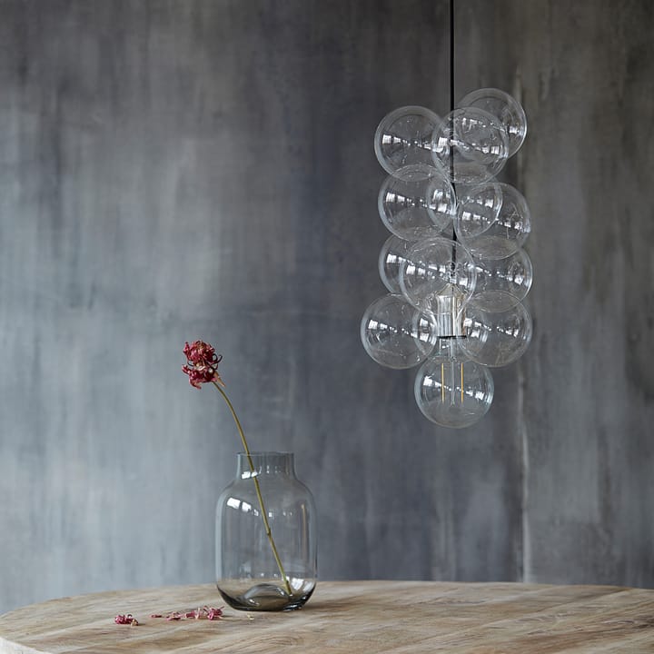 DIY lampe, lampe 12 glaskugler House Doctor