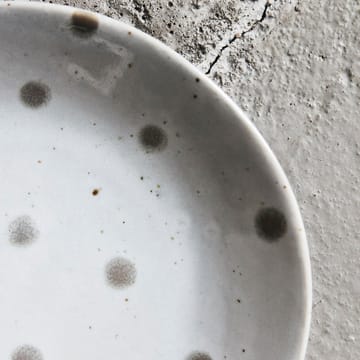 Dots tallerken Ø15,7 cm - Hvid/Grøn - House Doctor