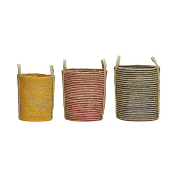 Dungi opbevaringskurve 3-pak - Flerfarvet - House Doctor