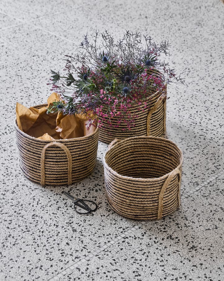 Dungi opbevaringskurve lav 3 pak, Sort-natur House Doctor