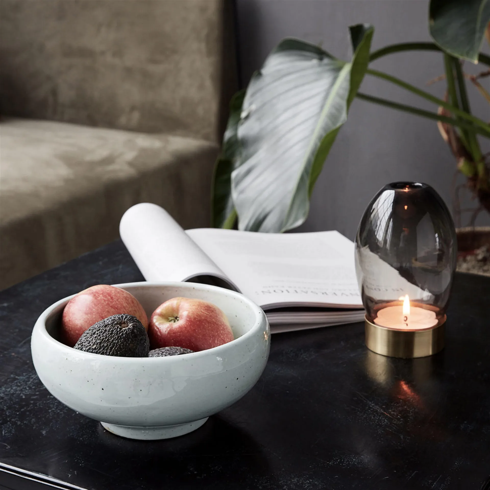 Elfenben serveringsskål, 19 cm House Doctor