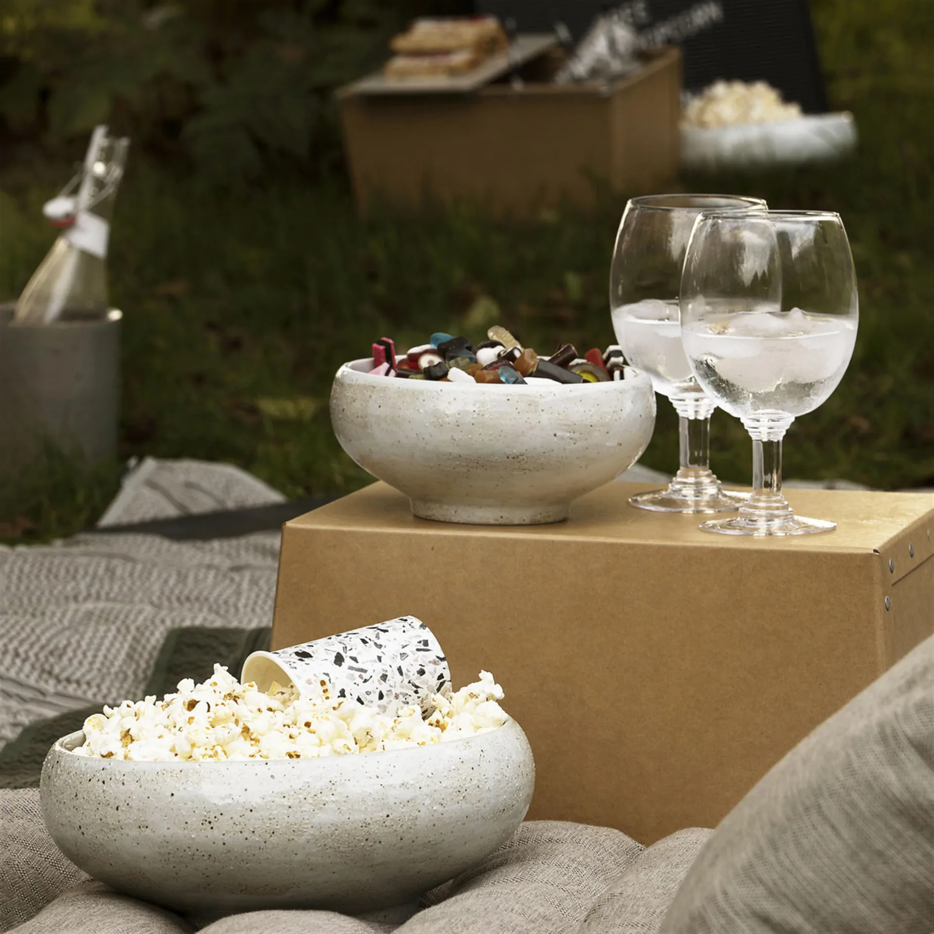 Elfenben serveringsskål, 19 cm House Doctor