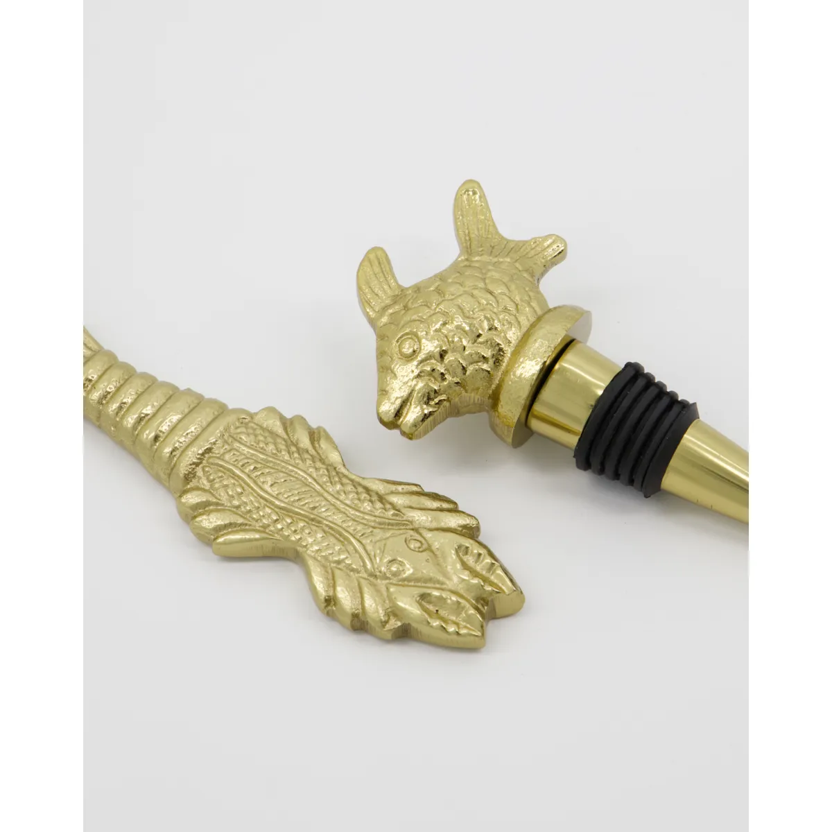 Fish barsæt 2 dele, Antik guld House Doctor