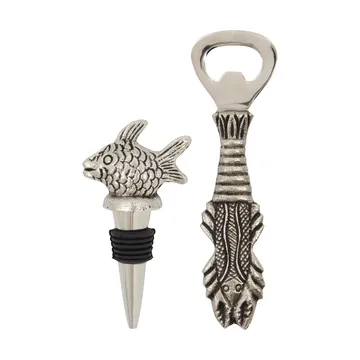 Fish barsæt 2 dele - Antik sølv - House Doctor