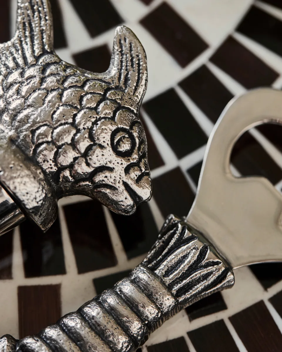 Fish barsæt 2 dele, Antik sølv House Doctor