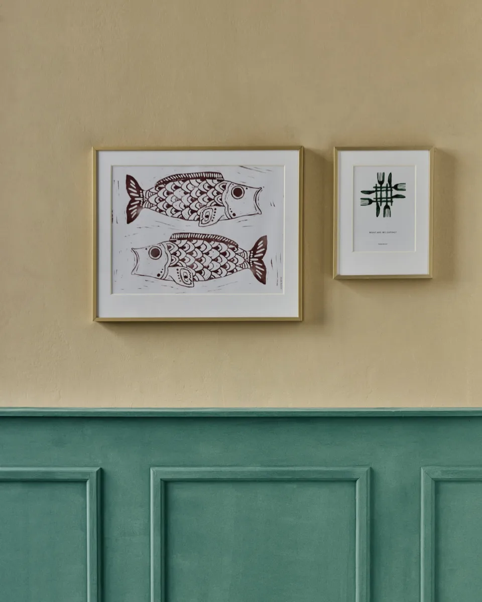 Fish wall art kunstværk 40x50 cm, Burgundy House Doctor