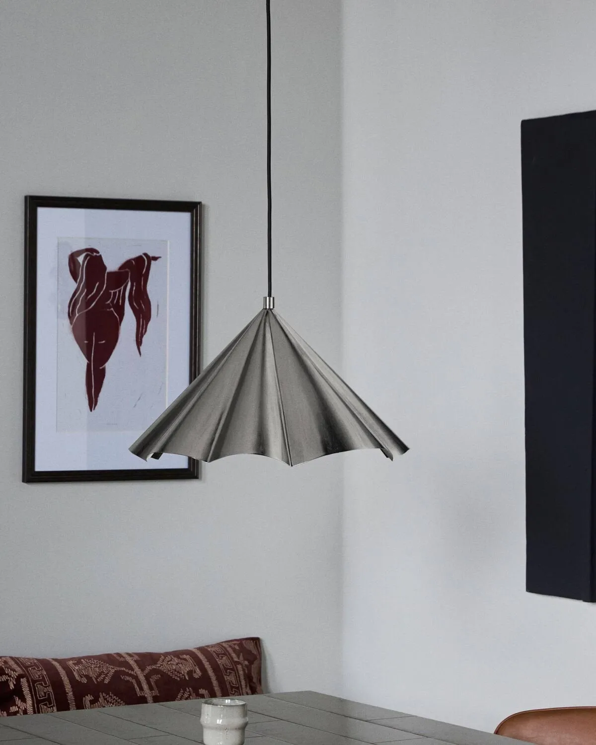 Flola pendel Ø50 cm, Børstet sølvfarve House Doctor