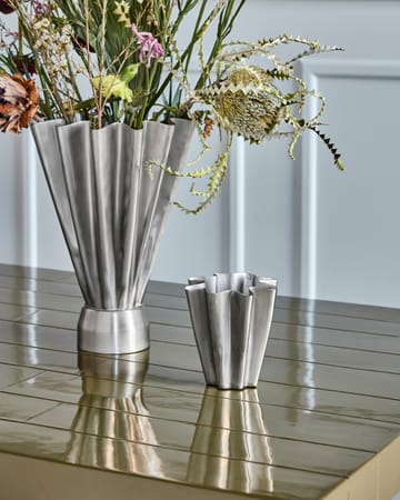Flood vase 13 cm - Børstet sølv - House Doctor