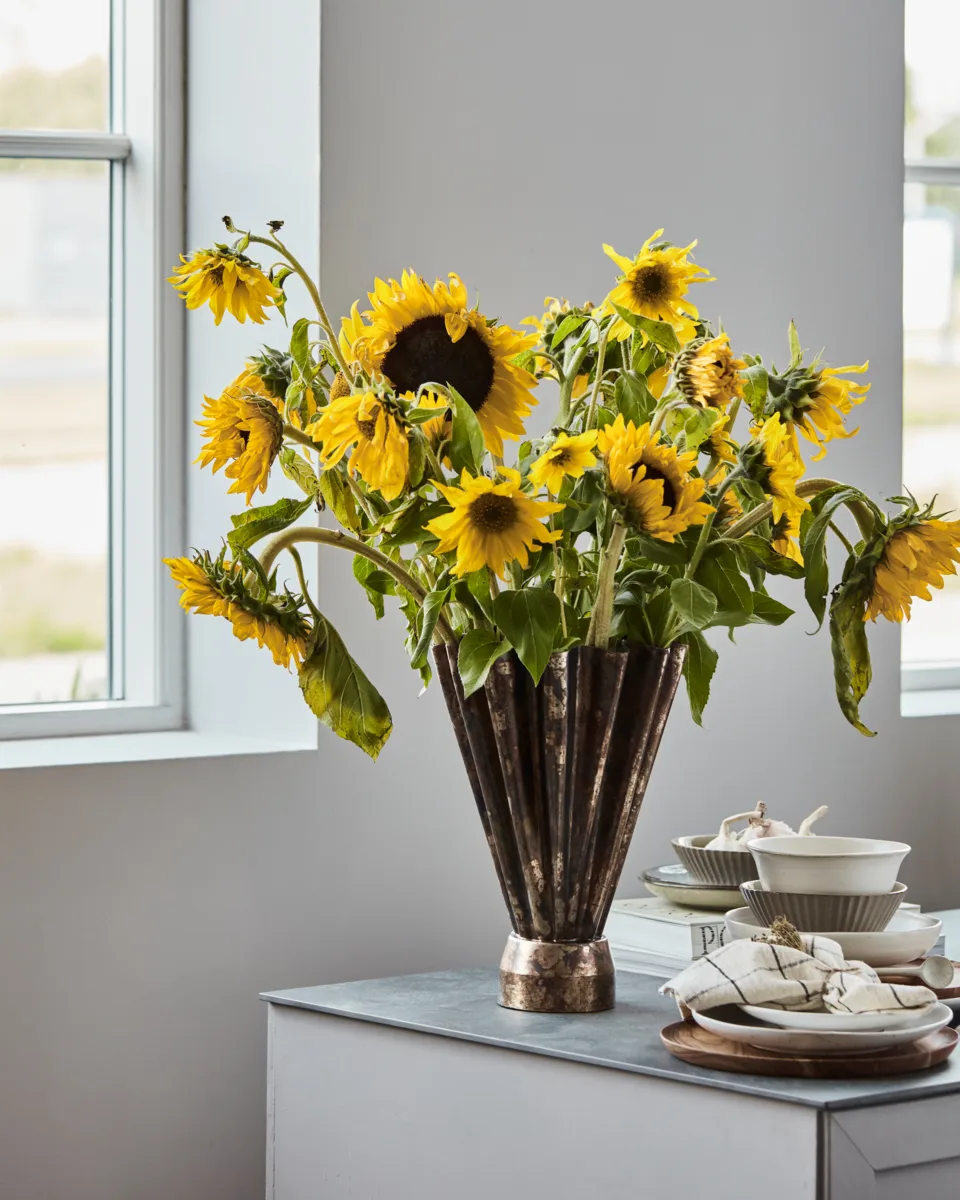 Flood vase Ø23 cm, Antik brun House Doctor