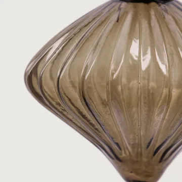 Fluted julekugle Ø6,5 cm 2 dele - Amber - House Doctor