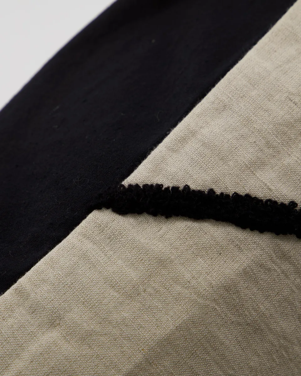 Fly pudebetræk 50x50 cm, Sort-off white House Doctor