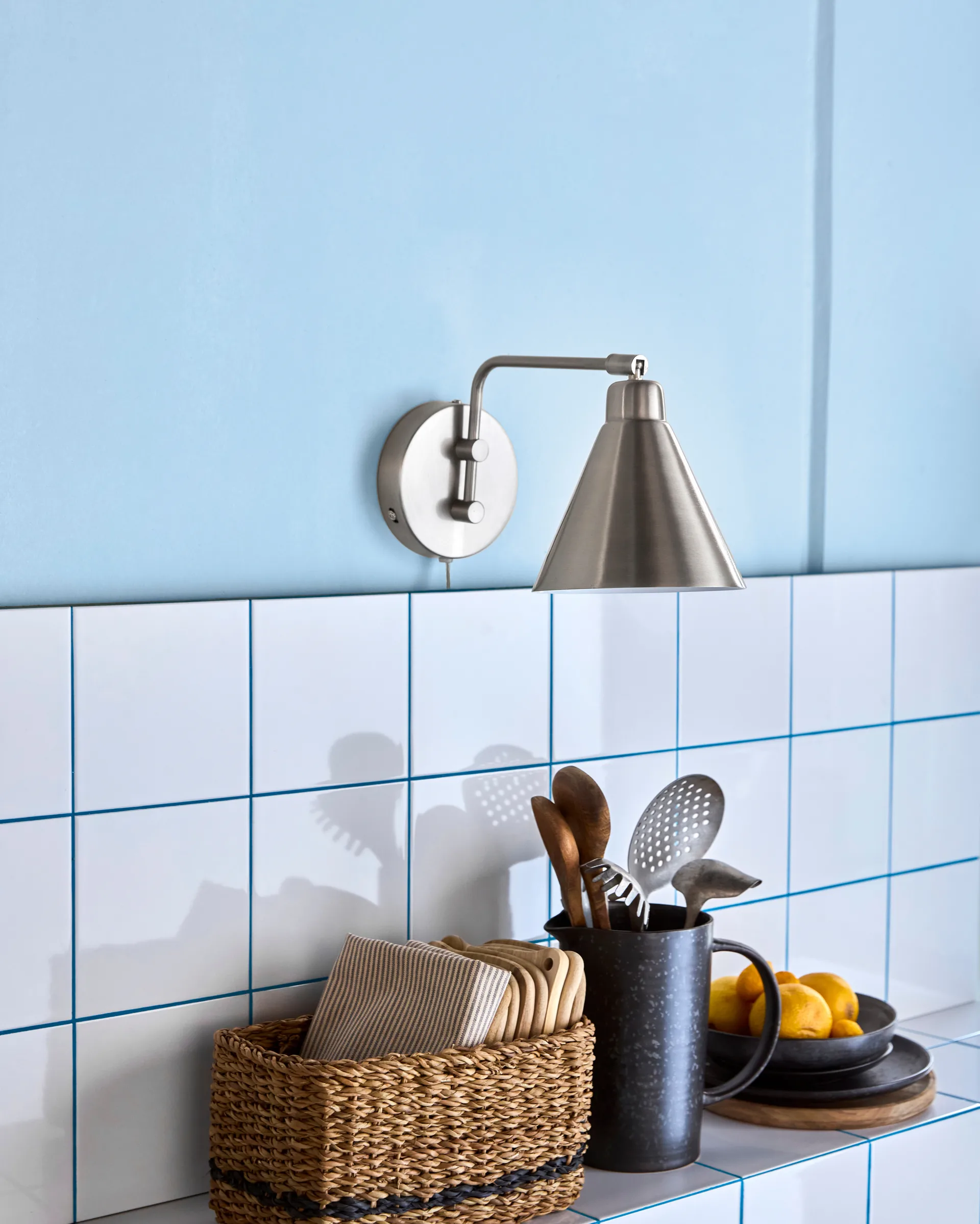 Game væglampe børstet sølv, Lille, 30 cm House Doctor