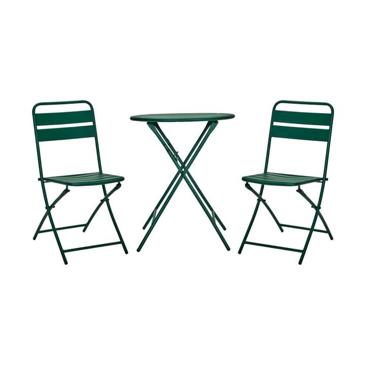 Helo café sæt med 2 stole - Mørkegrøn - House Doctor