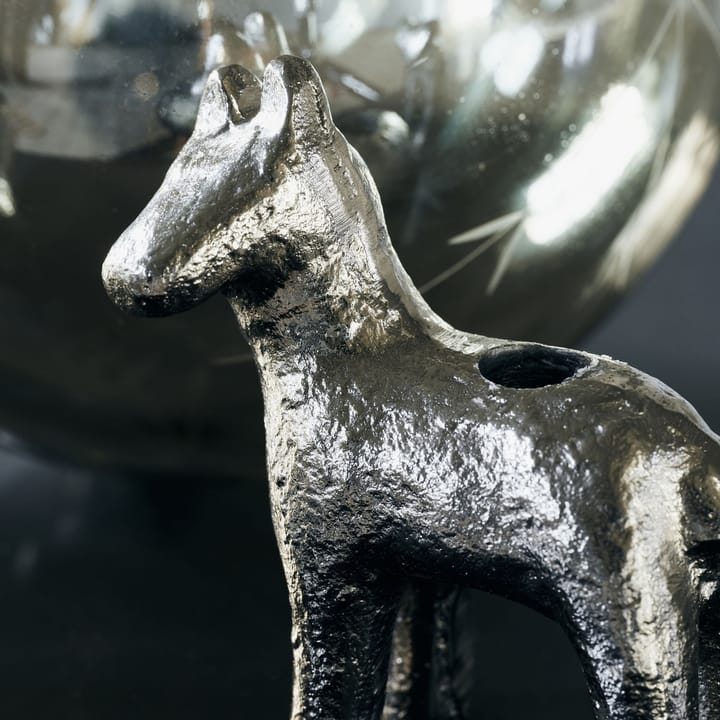 Horse lysestage 7,5 cm, Antiksølv House Doctor