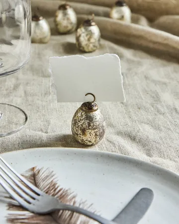 House Doctor holder til placeringskort 6 pak - Sølvfinish - House Doctor