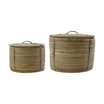 House doctor kurv med låg 2 stk. - Natur - House Doctor