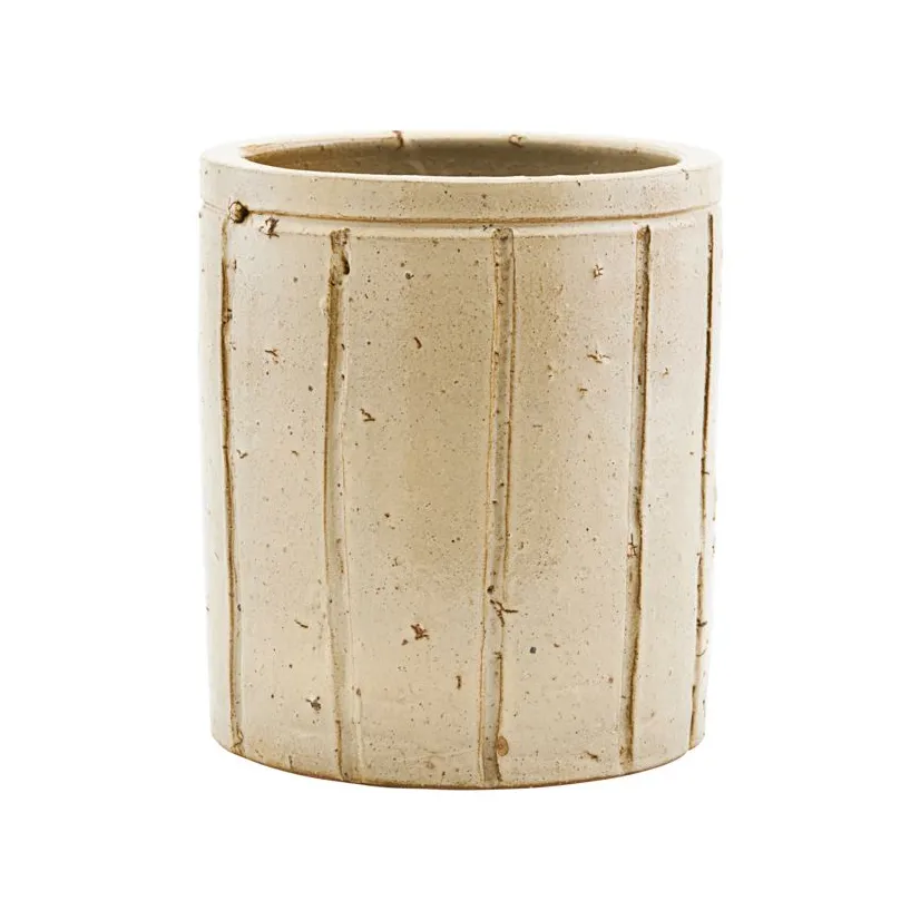 Julian blomsterkrukke medium Ø15 cm, Beige House Doctor