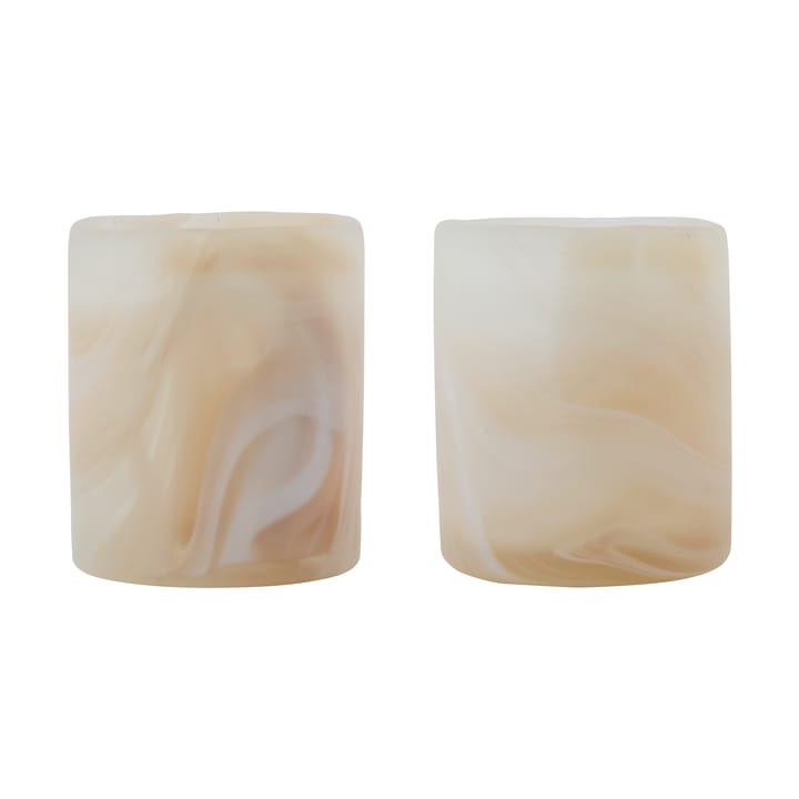 Kae fyrfadsstage Ø7x8 cm - Beige - House Doctor