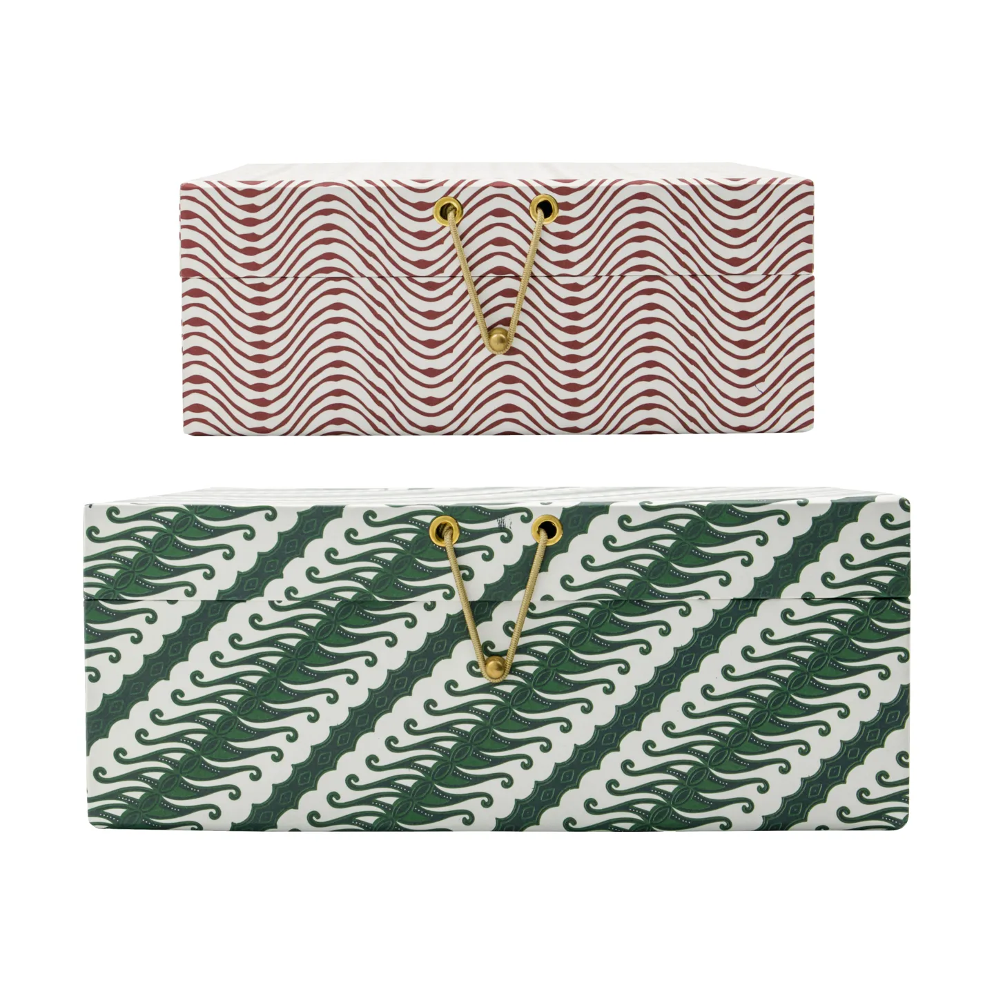 Keep opbevaringskasser rød-grøn, 2 dele House Doctor