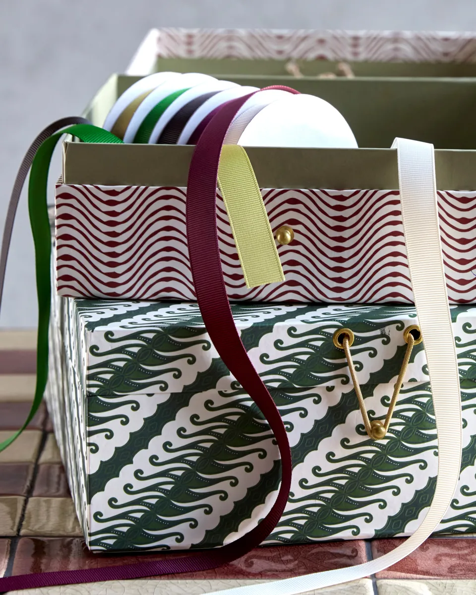 Keep opbevaringskasser rød-grøn, 2 dele House Doctor