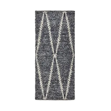 Kin tæppe - Sort-off white, 90x200 cm - House Doctor