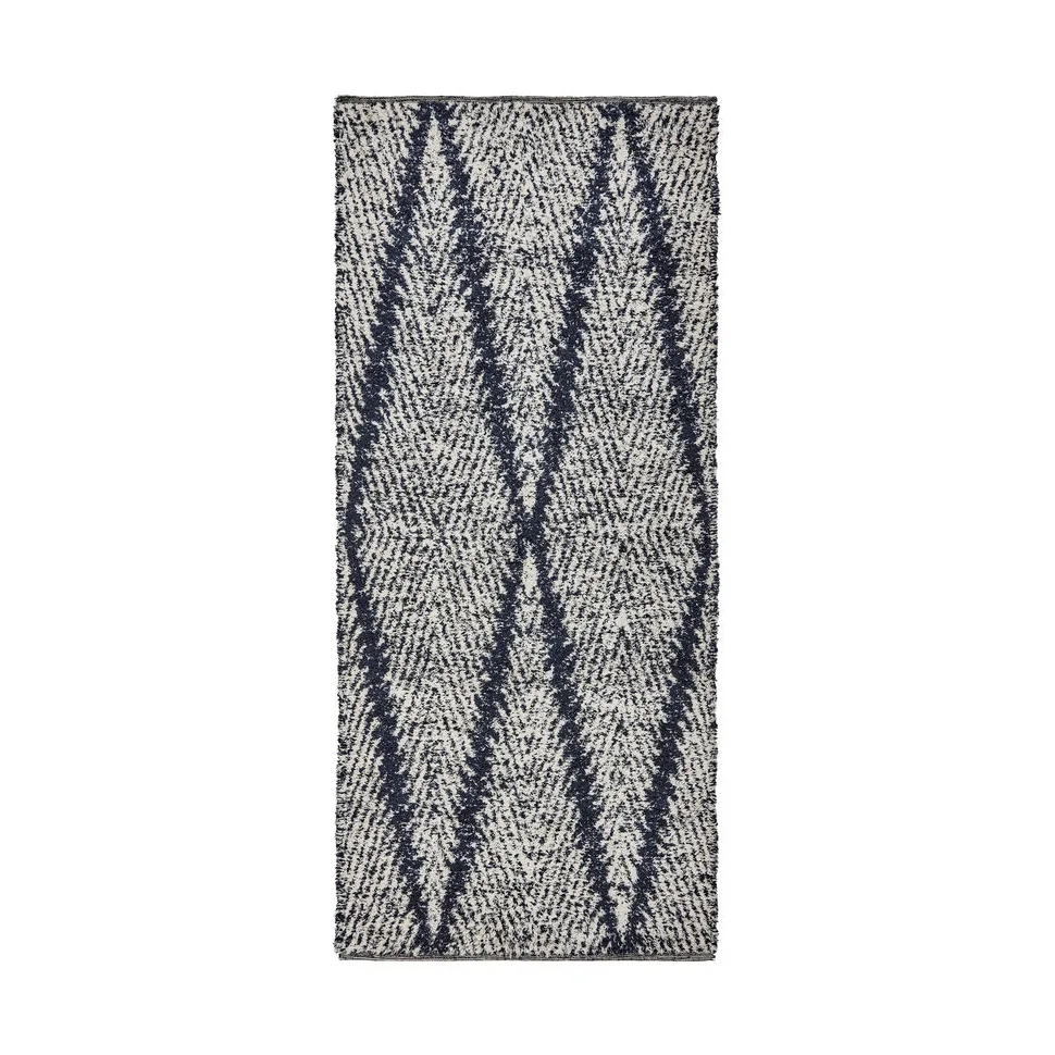 Kin tæppe, Sort-off white, 90x200 cm House Doctor