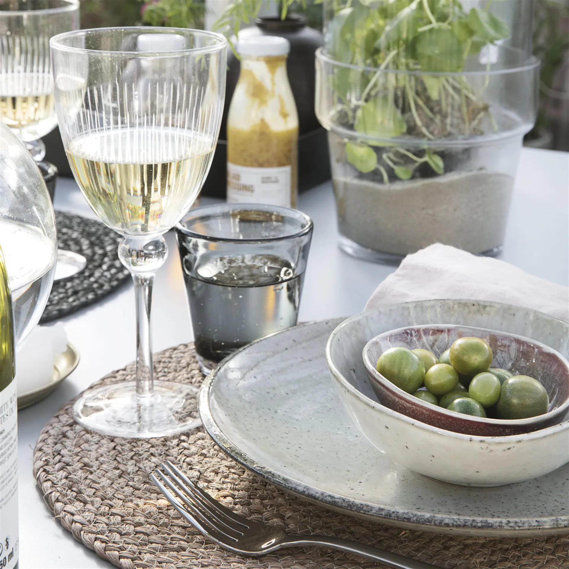 Lake tallerken grå, 21.4 cm House Doctor