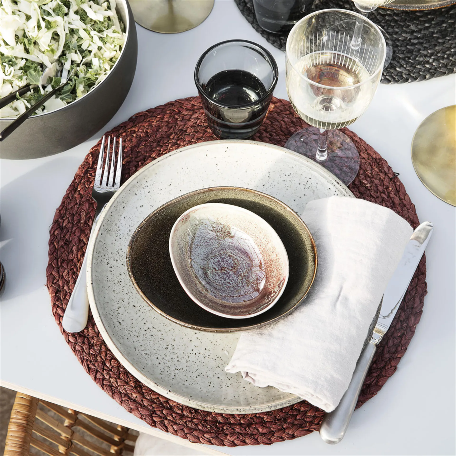 Lake tallerken grå, 21.4 cm House Doctor