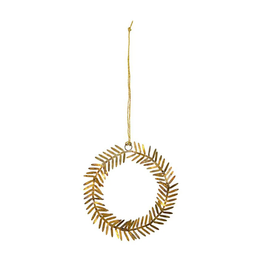 Lamet juleophæng krans, Messing House Doctor