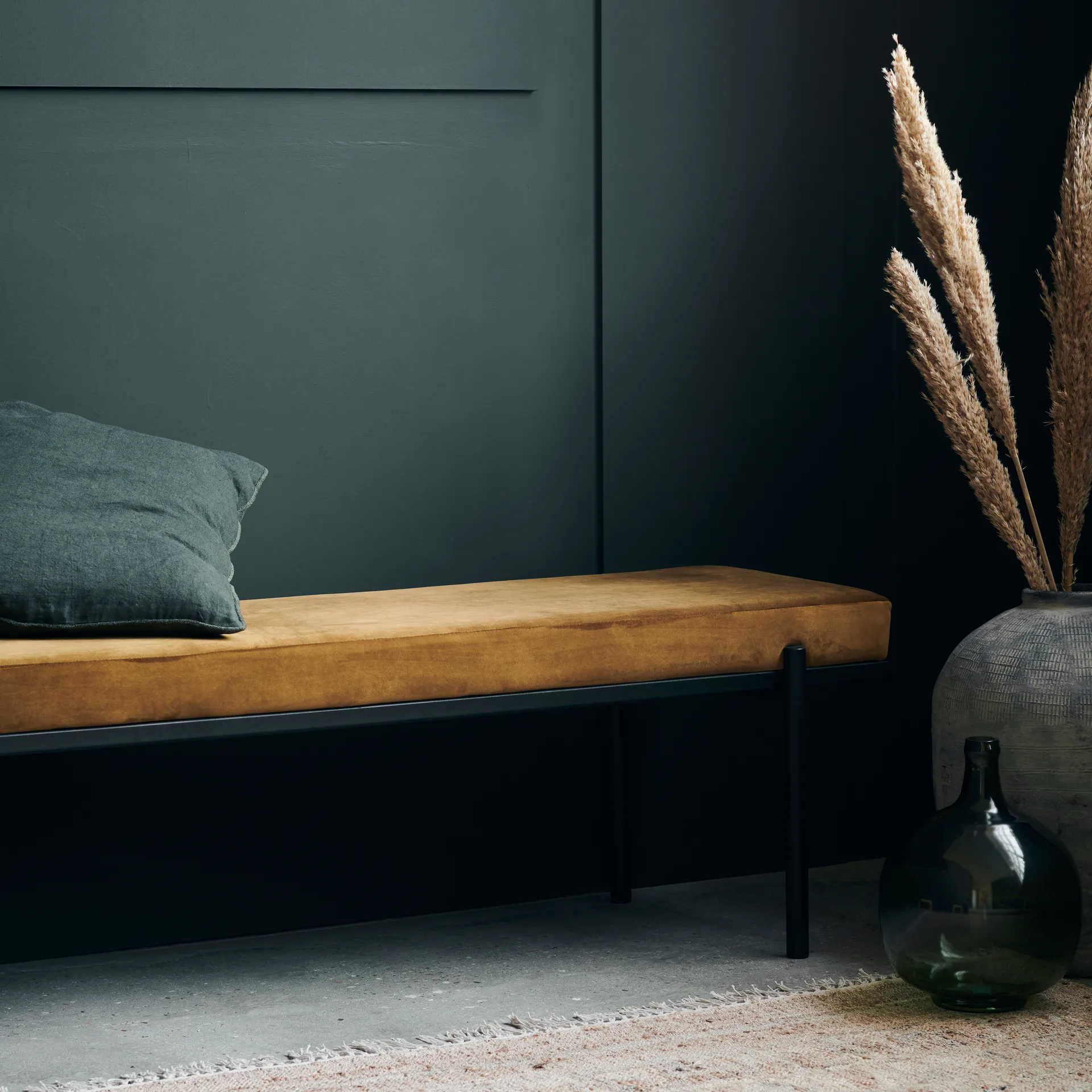 Lao bænk, Dark olive, 160 cm House Doctor Lao bænk, Dark olive, 160 cm House Doctor