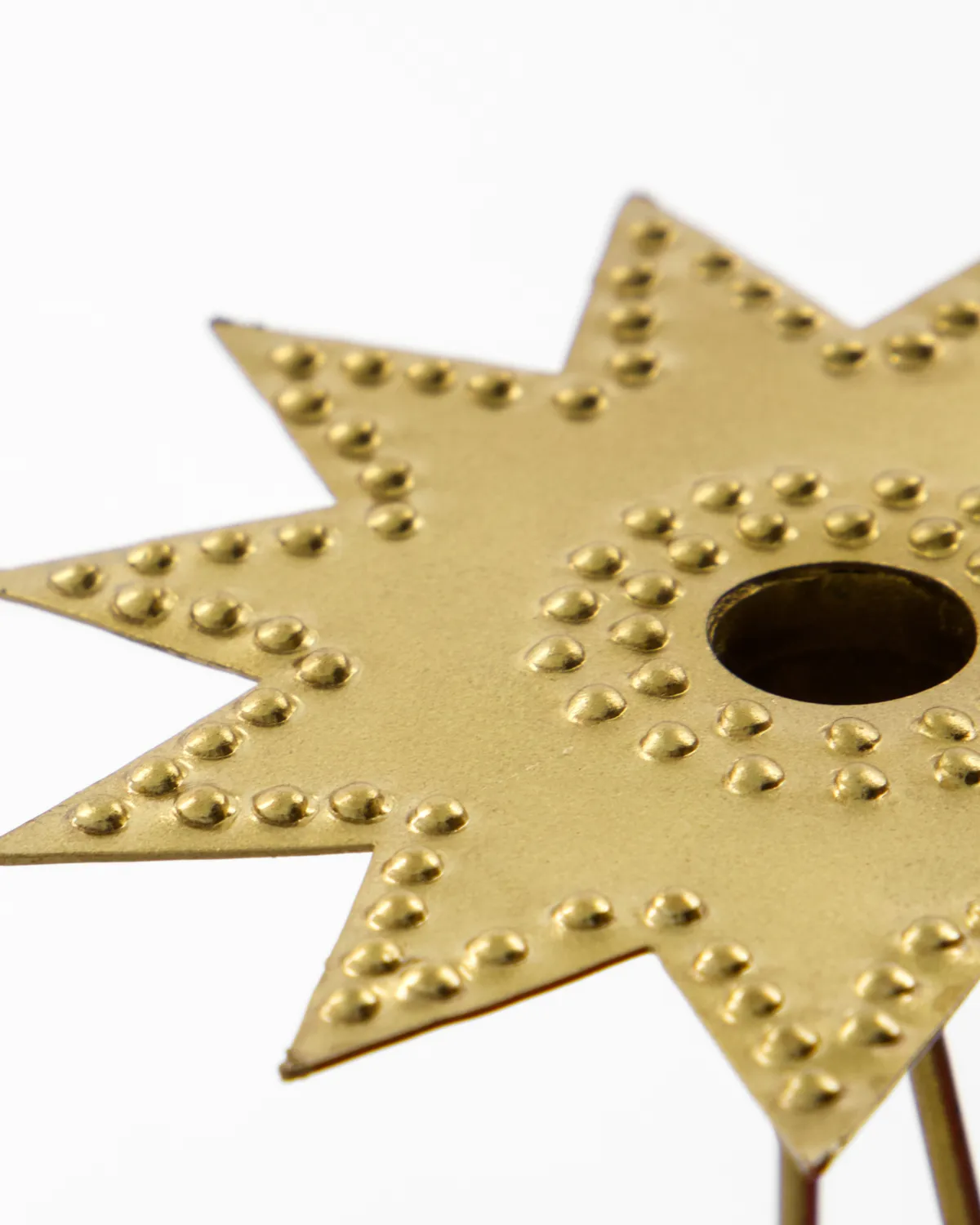 Leaves lysestage 4-pack, Antik messingfarve House Doctor