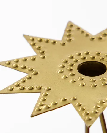 Leaves lysestage 4-pack - Antik messingfarve - House Doctor